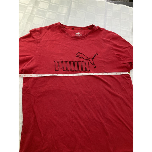 Men's Essential Graphic Logo Soft Short Sleeve Tee Size XL Red T-shirt - Picture 4 of 8